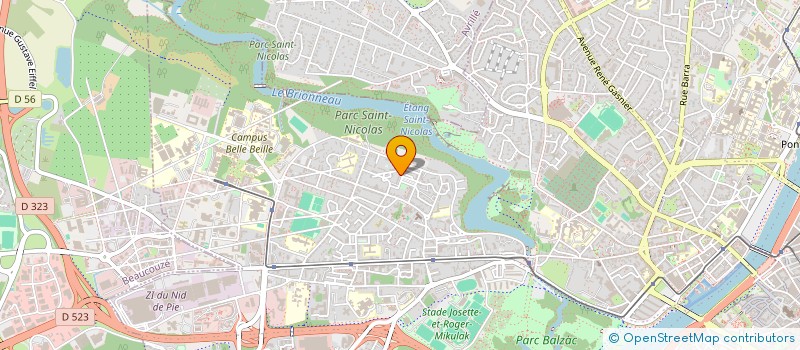 localisation de l'entreprise GENERALE DE SECURITE PRIVEE à ANGERS