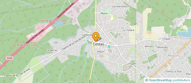 localisation de l'entreprise GENERALE DE SERVICES DU BATIMENT  CESTAS