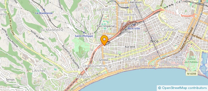 localisation de l'entreprise GENERALE DE SERVICES GESER à NICE