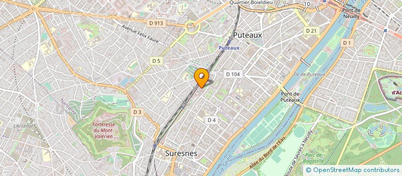 localisation de l'entreprise GENERALE DE TECHNOLOGIE-GENTEC à SURESNES