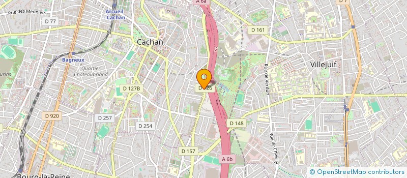 localisation de l'entreprise GENERALE DE TEINTURERIE ET BLANCHISSERIE à CACHAN