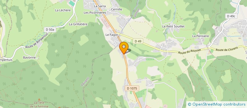 localisation de l'entreprise GENERALE DE TRANSPORT INTER à VOIRON