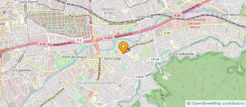 localisation de l'entreprise GENERALE DE TRAVAUX DU SUD à MARSEILLE