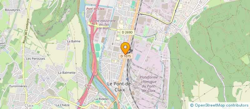 localisation de l'entreprise GENERALE DE TRAVAUX DU SUD EST  LE PONT-DE-CLAIX