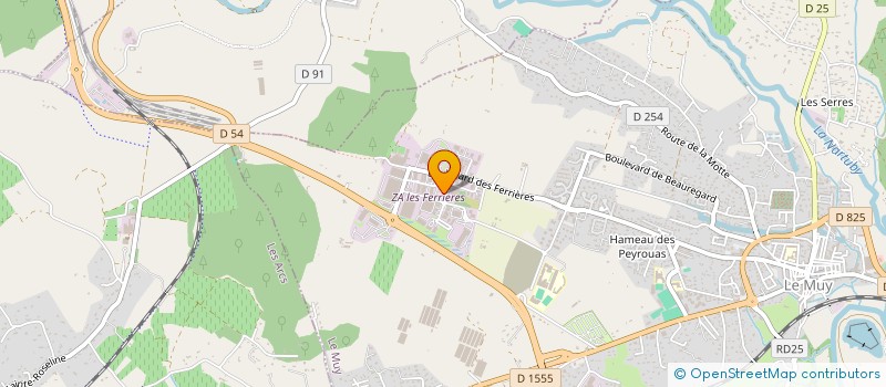localisation de l'entreprise GENERALE DE TRAVAUX PUBLICS DU VAR à LE MUY