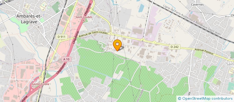 localisation de l'entreprise GENERALE DE VOILERIE D'AQUITAINE  SAINT-LOUBES