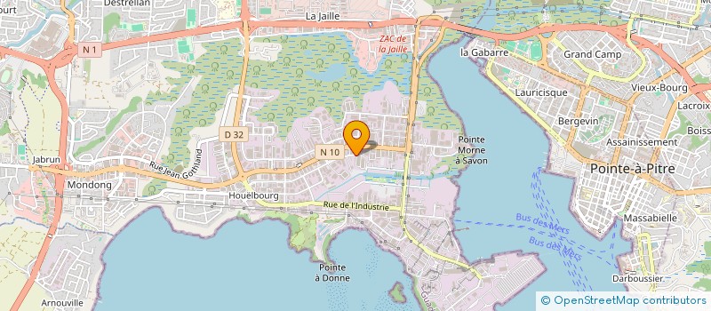 localisation de l'entreprise GENERALE DES SERVICES ROUTIERS à BAIE-MAHAULT