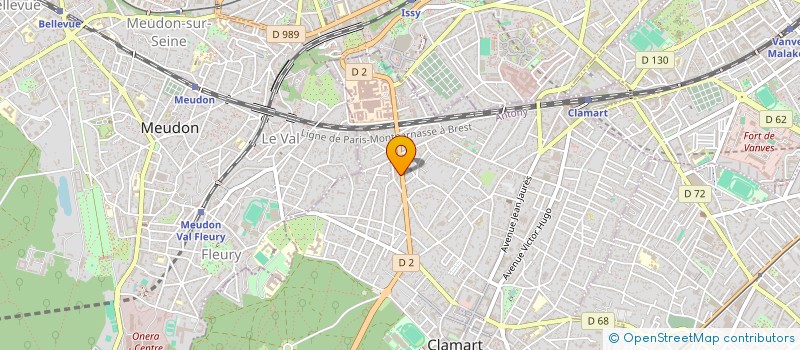localisation de l'entreprise GENERALE DES TRAVAUX à CLAMART