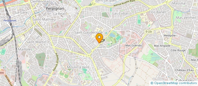 localisation de l'entreprise GENERALE DES TRAVAUX  PERPIGNAN