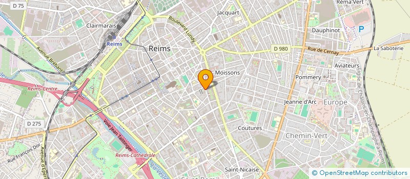 localisation de l'entreprise GENERALE DES TRAVAUX DU BATIMENT à REIMS