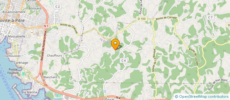 localisation de l'entreprise GENERALE DISTRIBUTION GUADELOUPE CARAIBES  LE GOSIER