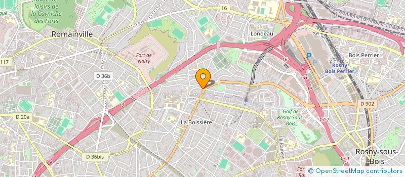localisation de l'entreprise GENERALE DU BATIMENT à NOISY-LE-SEC