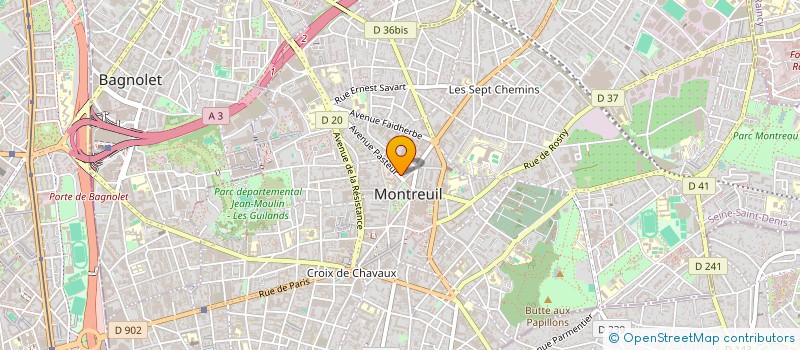 localisation de l'entreprise GENERALE DU MEDICAL à MONTREUIL