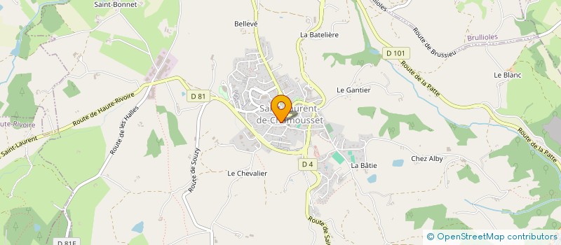 localisation de l'entreprise GENERALE ENTREPRISE ST CLEMENT  SAINT-CLEMENT-LES-PLACES