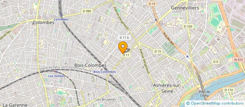 localisation de l'entreprise GENERALE ENTRETIEN SERVICES  BOIS-COLOMBES