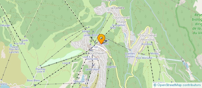 localisation de l'entreprise GENERALE FOURNITURES à COURCHEVEL