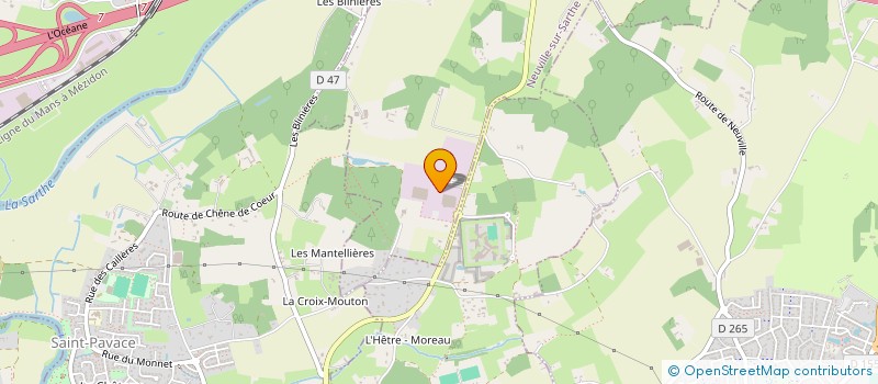 localisation de l'entreprise GENERALE FRANCAISE DE LITERIE à NEUVILLE-SUR-SARTHE