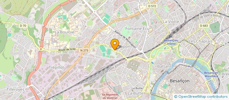 localisation de l'entreprise GENERALE FROMAGERE à BESANCON