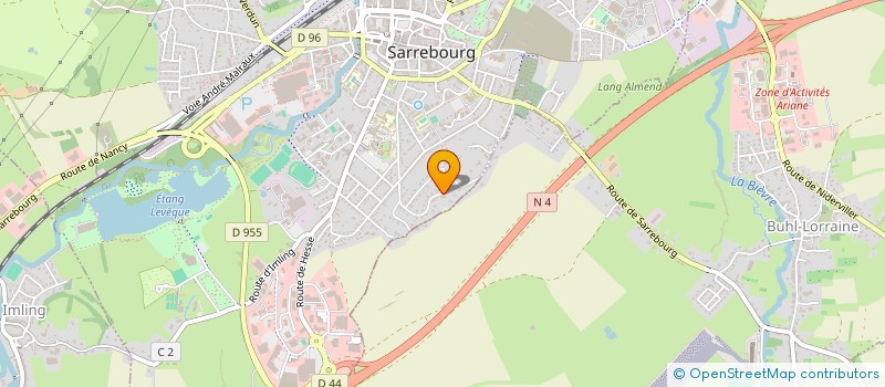 localisation de l'entreprise GENERALE HOTELIERE à SARREBOURG