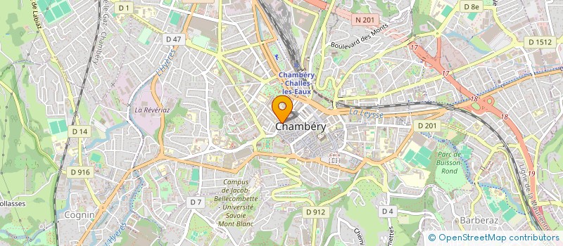 localisation de l'entreprise GENERALE IMMOBIL CONSEIL & COMMUNICATION  CHAMBERY