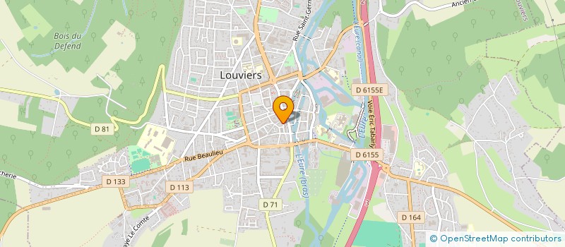 localisation de l'entreprise GENERALE IMMOBILIERE DE TRANSACTIONS à LOUVIERS