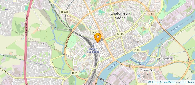 localisation de l'entreprise GENERALE IMMOBILIERE ET FINANCIERE à CHALON-SUR-SAONE