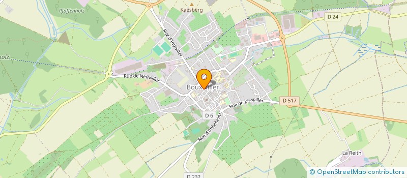 localisation de l'entreprise GENERALE INDUSTRIELLE DES BOIS FRANCE à BOUXWILLER