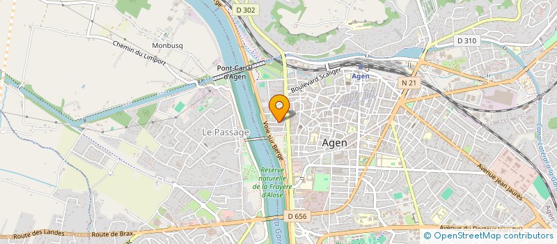localisation de l'entreprise GENERALE INVESTIS SERVICES ET COMMERCE à AGEN