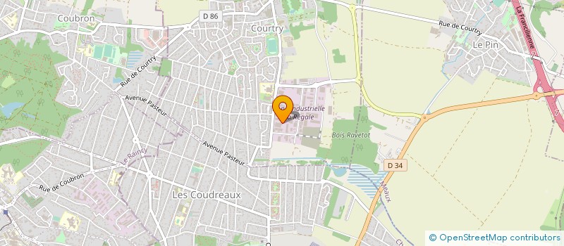 localisation de l'entreprise GENERALE MECANIQUE GAGNY INDUSTRIES à COURTRY