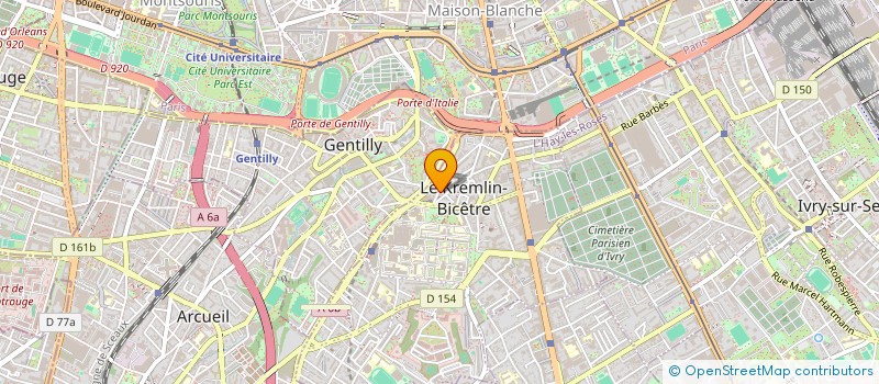 localisation de l'entreprise GENERALE MENUISERIE AGENCEMEN  LE KREMLIN-BICETRE