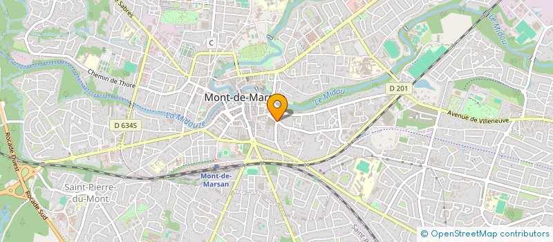 localisation de l'entreprise GENERALE MONTOISE DE DISTRIBUTION  MONT-DE-MARSAN