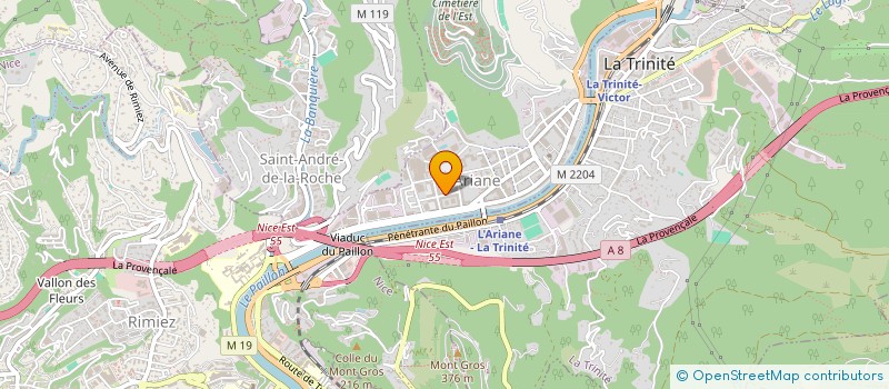 localisation de l'entreprise GENERALE NETTOYAGE FRANCAISE à NICE