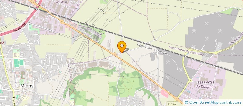 localisation de l'entreprise GENERALE PALETTE  SAINT-PIERRE-DE-CHANDIEU