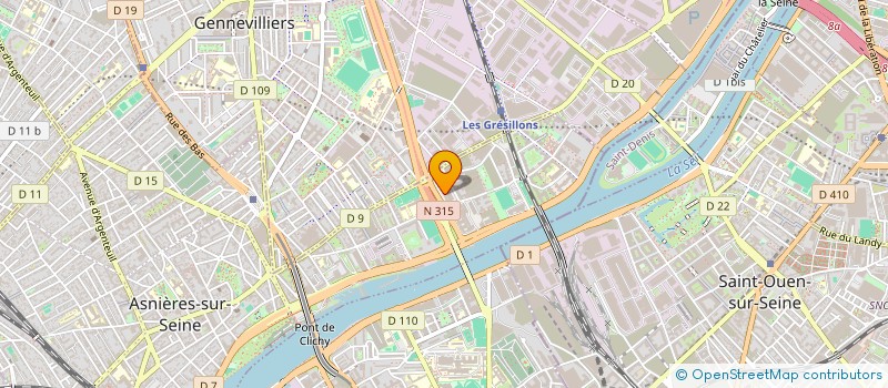 localisation de l'entreprise GENERALE PEINTURE  ASNIERES-SUR-SEINE