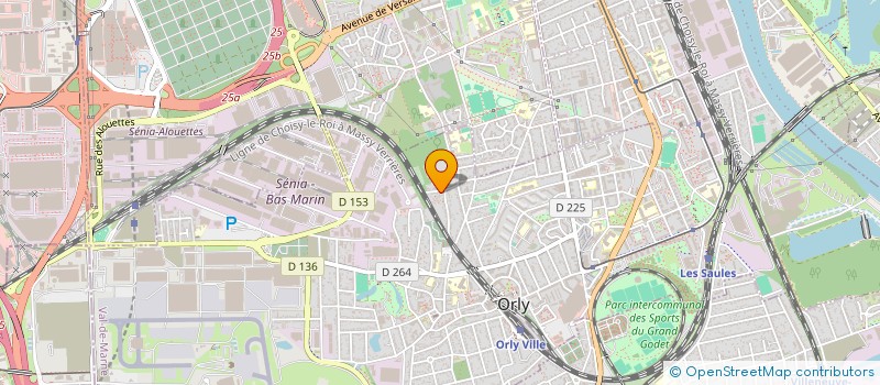 localisation de l'entreprise GENERALE PEINTURES ET SOLS à ORLY