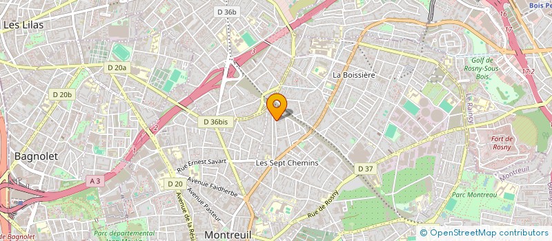 localisation de l'entreprise GENERALE PIERRON ENTREPRISE à MONTREUIL