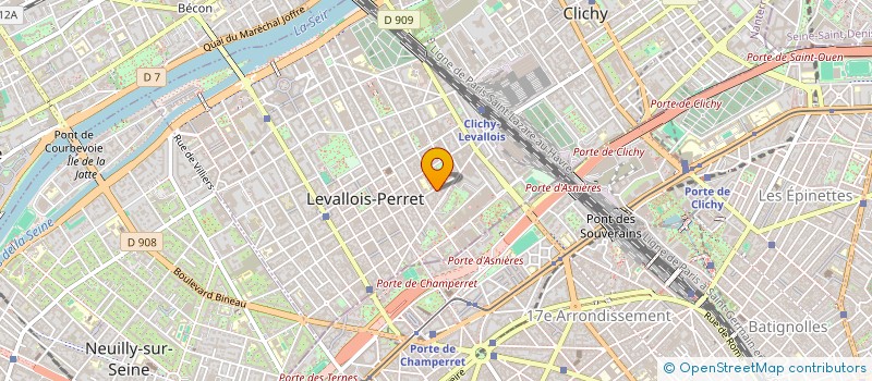 localisation de l'entreprise GENERALE PRESTATION à LEVALLOIS-PERRET