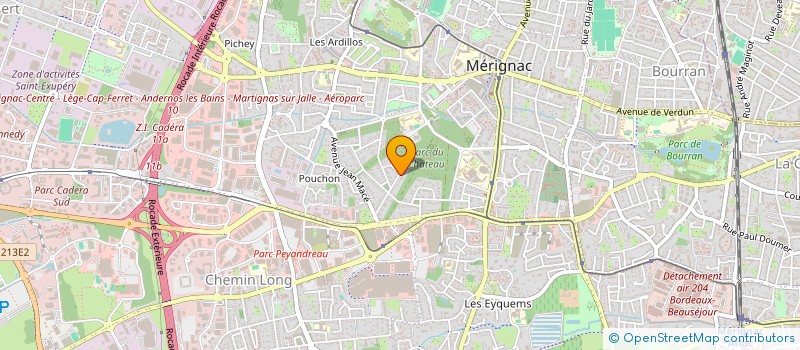 localisation de l'entreprise GENERALE RECOUVREMENT COMMERCIAUX CONSEI  MERIGNAC