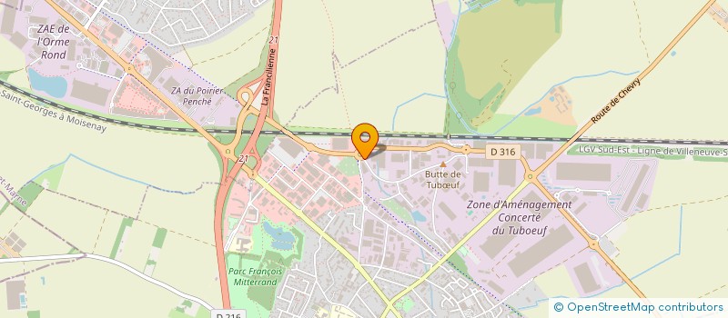 localisation de l'entreprise GENERALE RESEAUX ET BATIMENT  BRIE-COMTE-ROBERT