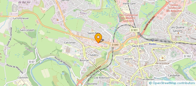 localisation de l'entreprise GENERALE RUTHENOISE DE DISTRIBUTION  RODEZ