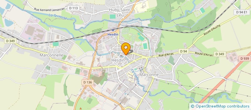 localisation de l'entreprise GENERALE TRACTION  HESDIN