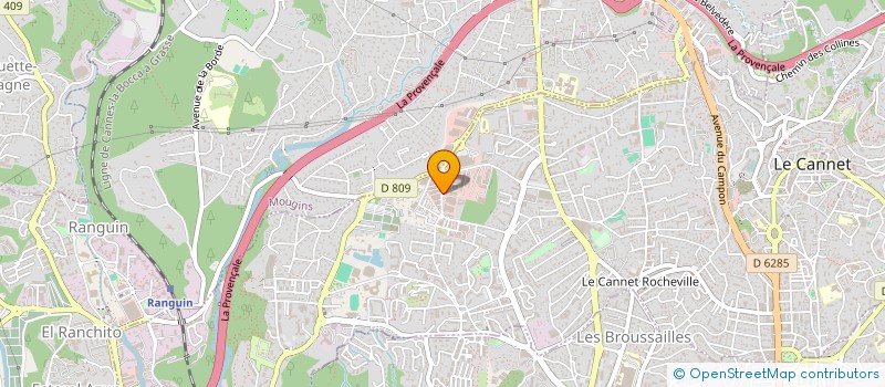localisation de l'entreprise GENERALE TRAVAUX INGENEERING à LE CANNET