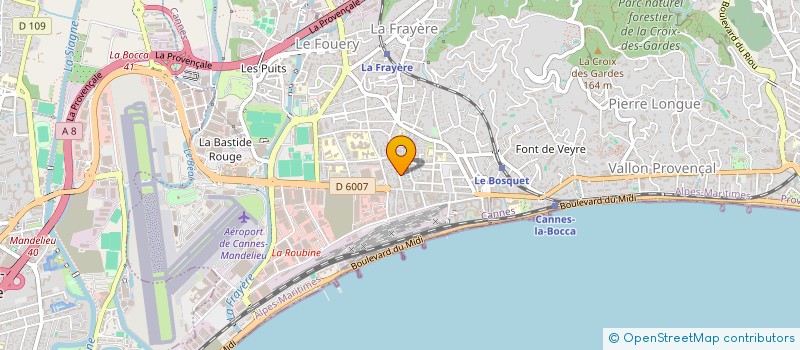 localisation de l'entreprise GENERALE VOLTAGE à CANNES
