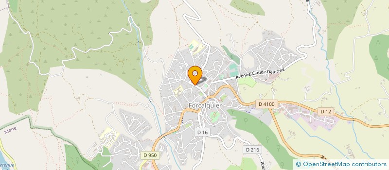 localisation de l'entreprise GENERALI ALPES DE HAUTE PROVENCE  FORCALQUIER