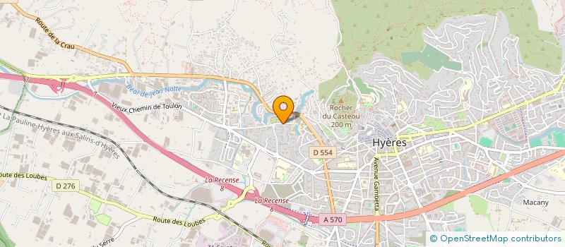 localisation de l'entreprise GENERALIFE à HYERES