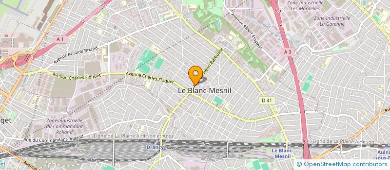 localisation de l'entreprise GENERALISTES ET TOXIOMANIE 93 à LE BLANC-MESNIL