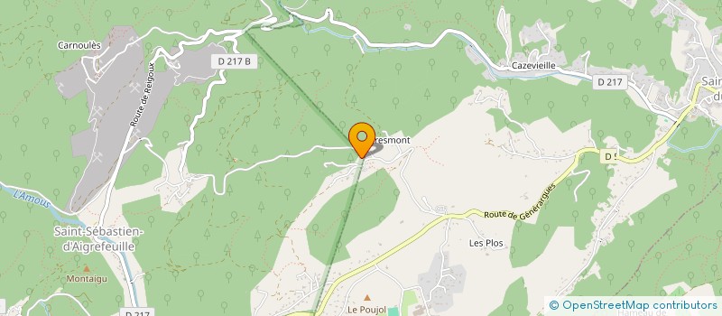 localisation de l'entreprise GENERARGUES TAXI  SAINT-SEBASTIEN-D'AIGREFEUILLE