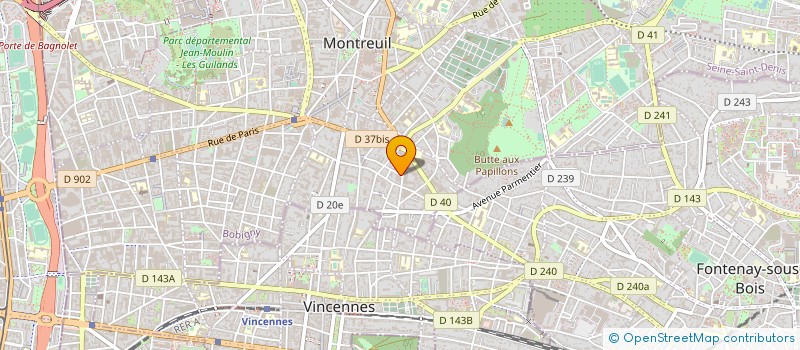 localisation de l'entreprise GENERATION à MONTREUIL