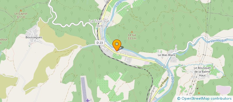 localisation de l'entreprise GENERATION 80'S  LA TOUR SUR ORB