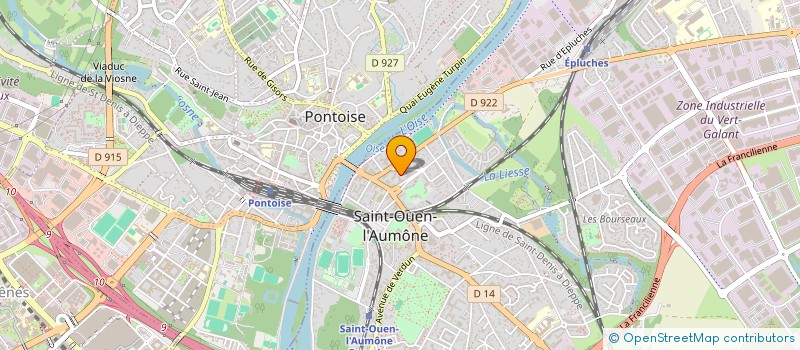 localisation de l'entreprise GENERATION 95 ENGAGEMENT ET CITOYENNETE  SAINT-OUEN-L'AUMONE